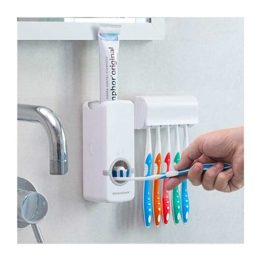 Distributeur de dentifrice-pose brosse