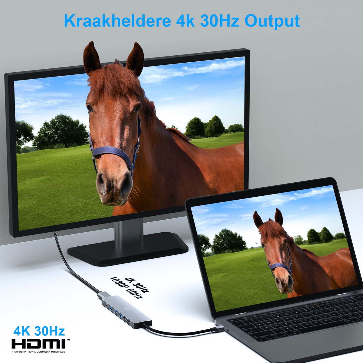 Multiports 8-en-1 USB-C HDTV