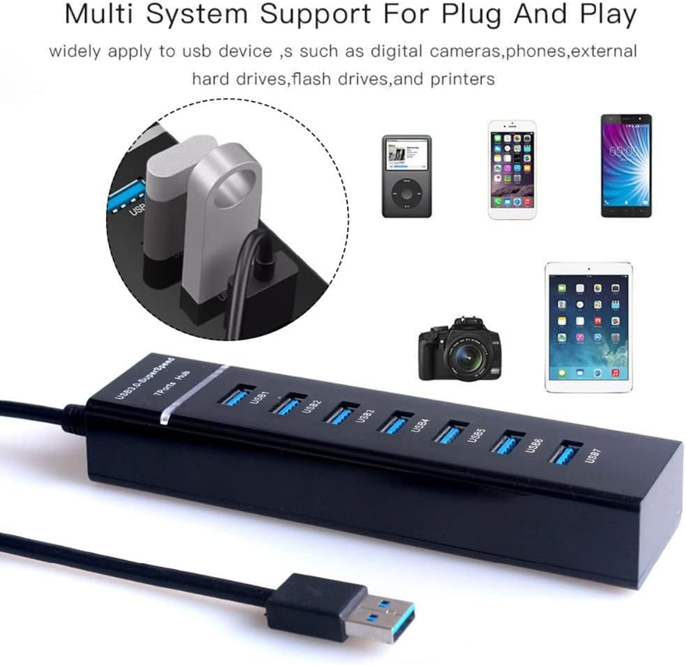 Multi port USB 7 en 1