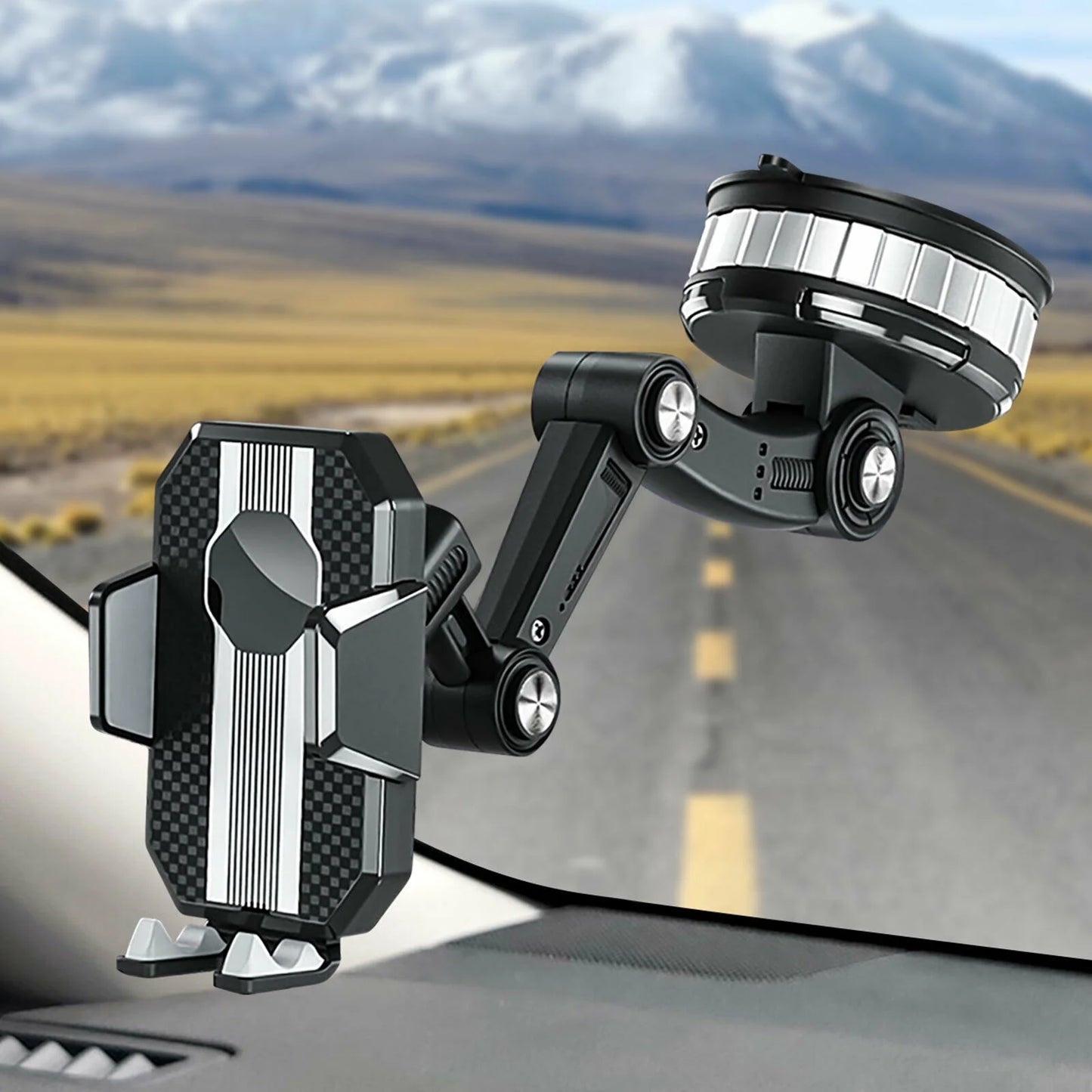 Support téléphone voiture à ventouse rotatif 360°