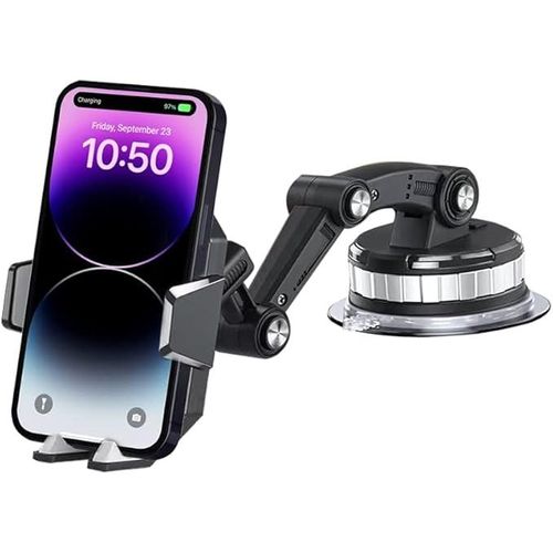 Support téléphone voiture à ventouse rotatif 360°